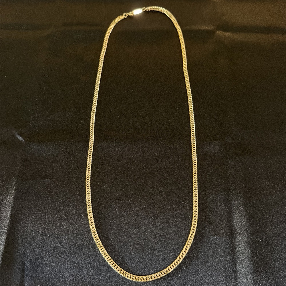 Vintage Whiting & Davis 18KT Gold Electroplated Curb Chain